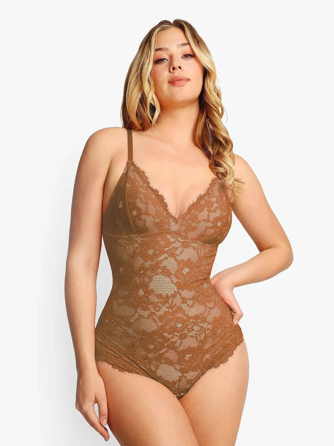 Body sculptant en dentelle intégrale