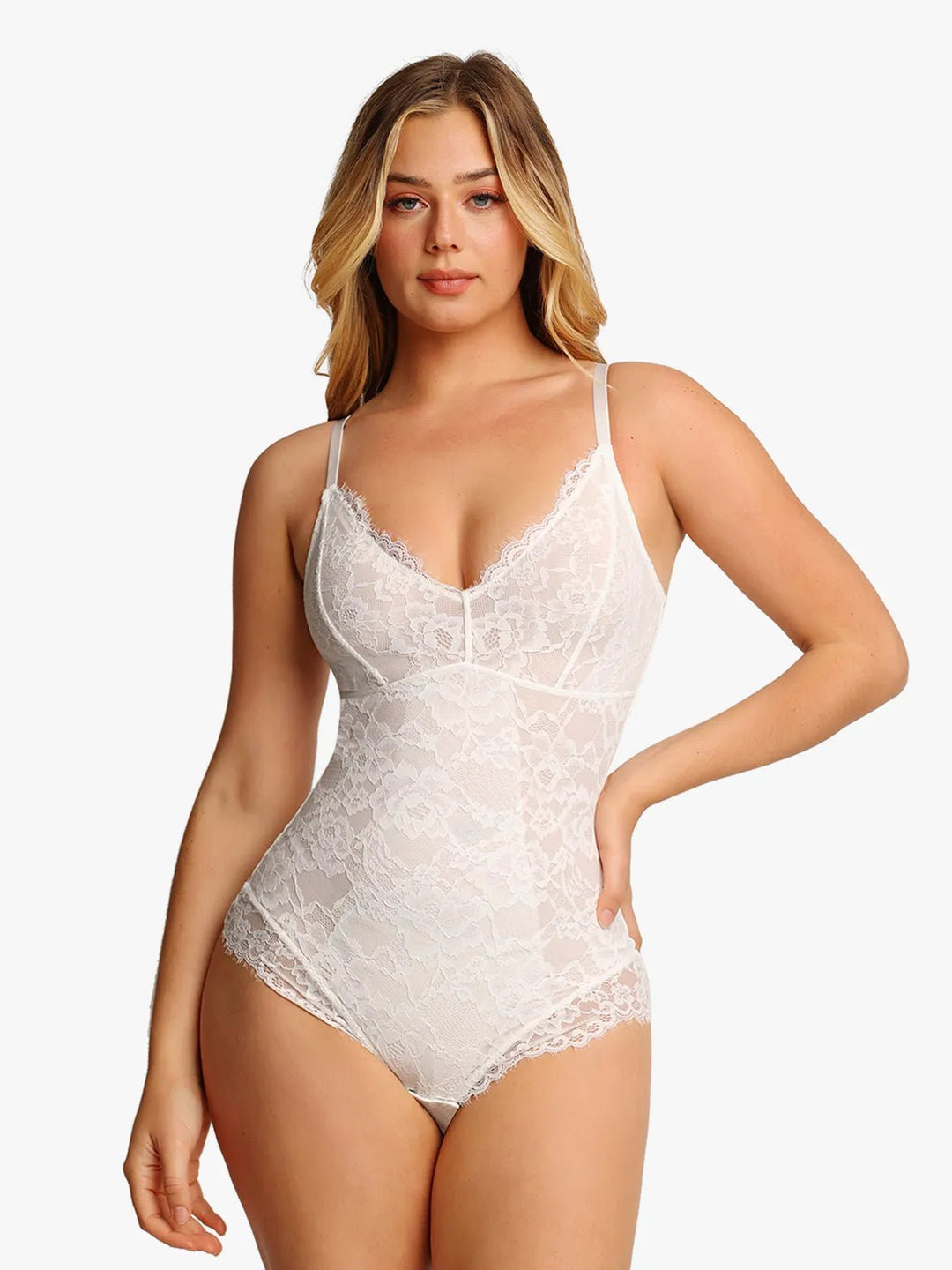 Body sculptant en dentelle intégrale