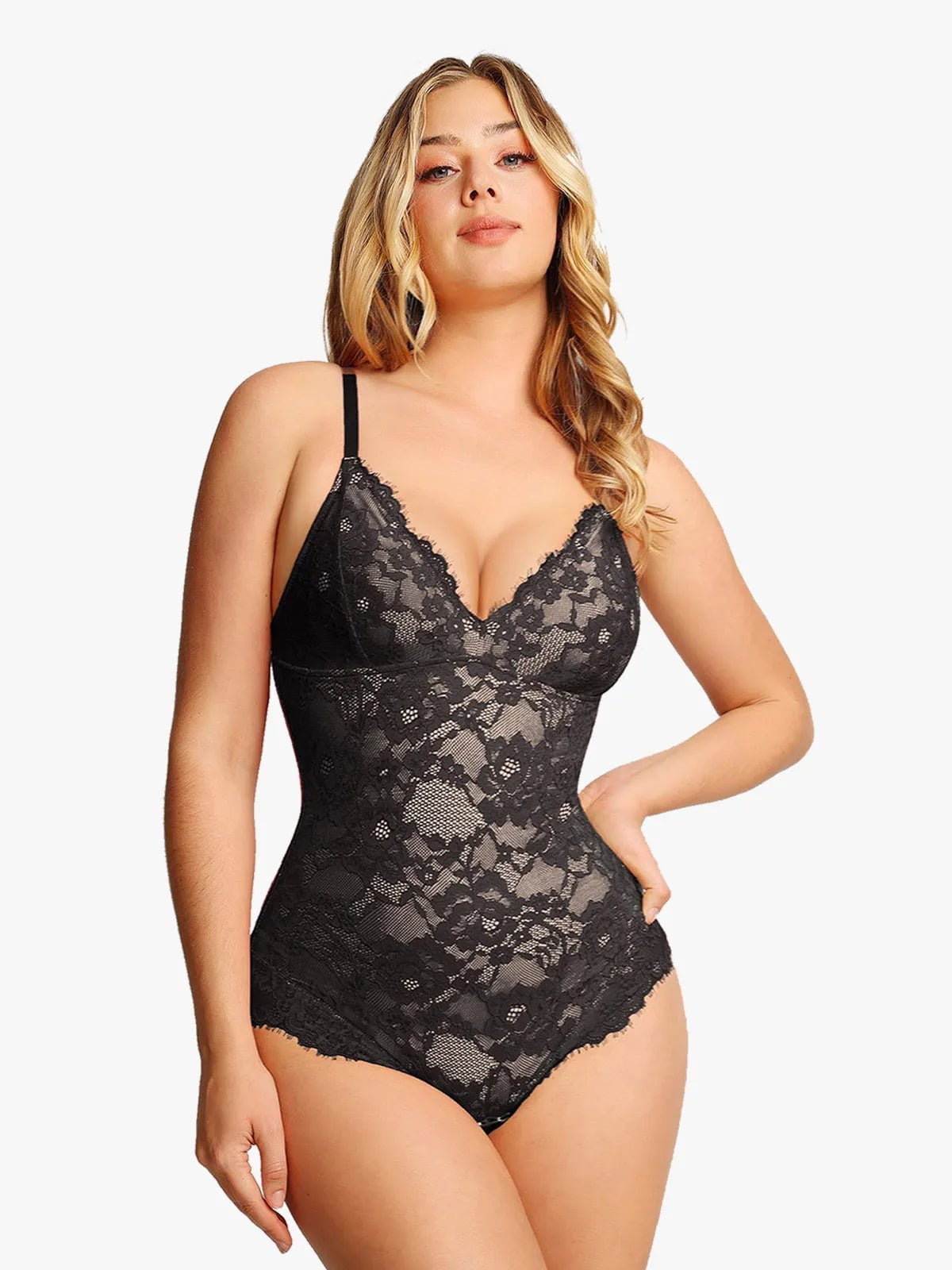 Body sculptant en dentelle intégrale