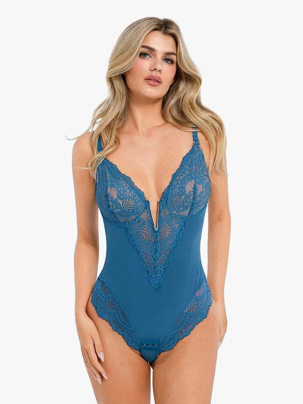 Body Gainant Dentelle - Décolleté en V